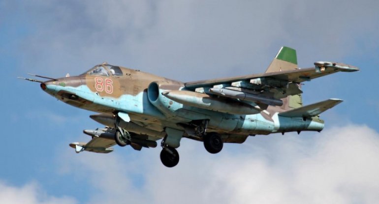Düşmənin Su-25 döyüş təyyarəsi məhv edildi