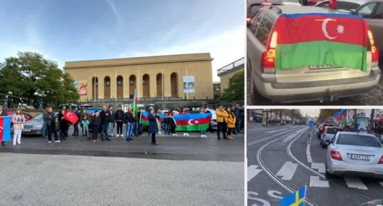 Stokholm və Yöteborqda Azərbaycana dəstək məqsədilə avtoyürüş keçirildi