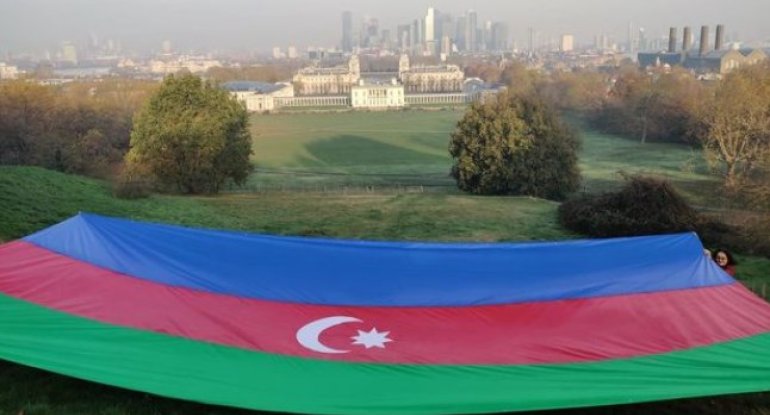 Londonda Şuşanın azad olunması şərəfinə aksiya keçirilib - FOTO