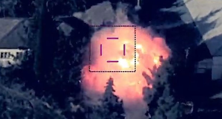 Xocavənd istiqamətində düşmənin “Tor-M2KM” ZRK-sı vurulub - Video