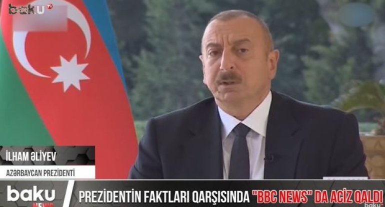 Prezident İlham Əliyevin faktları qarşısında “BBC News” aciz qaldı - VİDEO