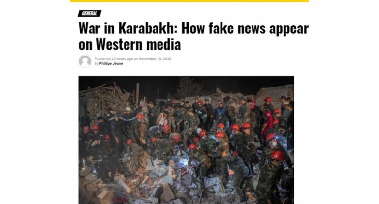 “EU Reporter”: Qarabağ müharibəsi: Qərb mediasında feyk xəbərlər necə yayılır
