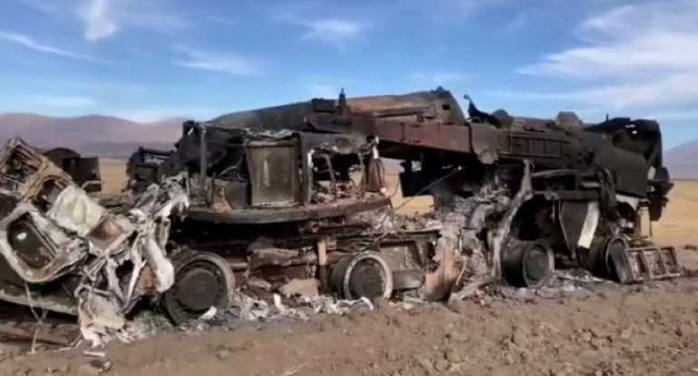 Azərbaycan Ordusu tərəfindən məhv edilmiş “Elbrus” silahının görüntüləri yayıldı - VİDEO