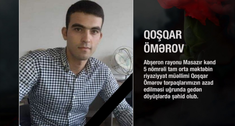 Qarabağın azadlığı uğrunda şəhid olan müəllim