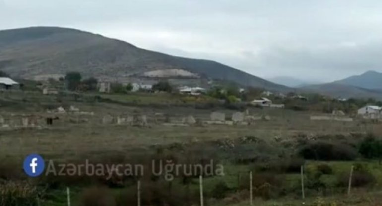Ağdamın düşmənin yandırdığı Papravənd kəndinin görüntüləri - VİDEO
