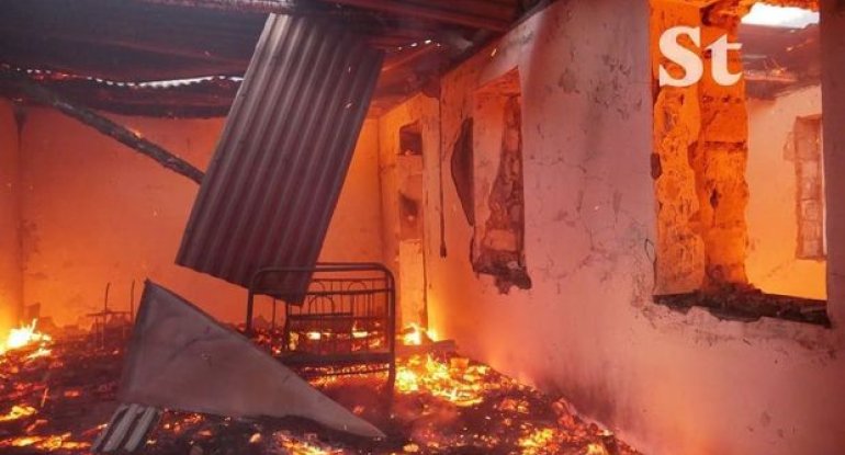Erməni vandalizmi yenə özünü göstərdi: Bu dəfə Laçını yandırırlar - FOTO