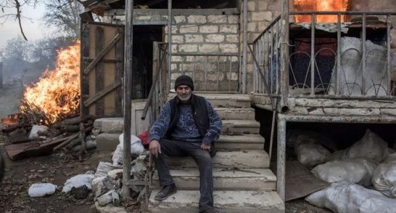 Laçını tərk edən ermənilər vandal hərəkətlərindən əl çəkmirlər - FOTO
