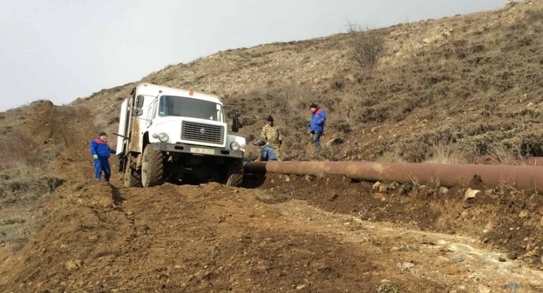 Şuşa şəhərinə içməli suyun verilməsinə başlanıldı