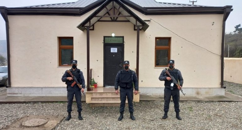 Tərtər polisi Suqovuşan və Talışda xidməti fəaliyyətini bərpa edib - FOTO