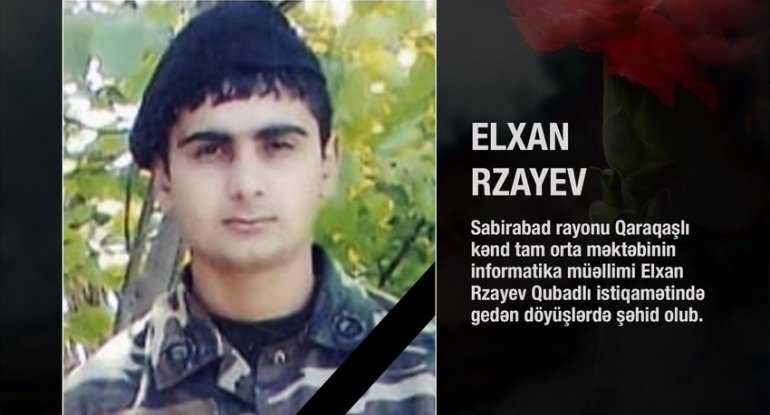 Qubadlı uğrunda şəhid olan müəllim