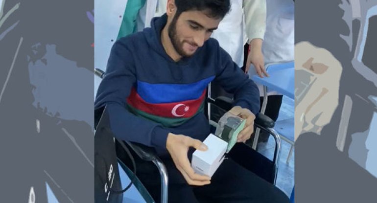 Hərbi hospitalda yaralı əsgərin ad günü qeyd olundu - FOTO/VİDEO
