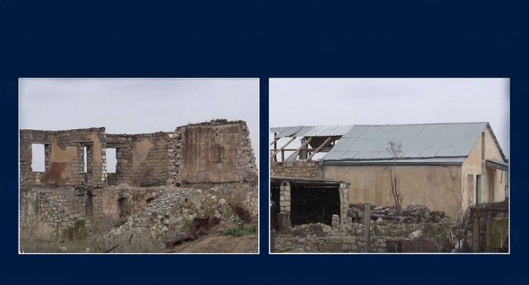 Ağdamın işğaldan azad olunan Boyəhmədli kəndinin görüntüləri
