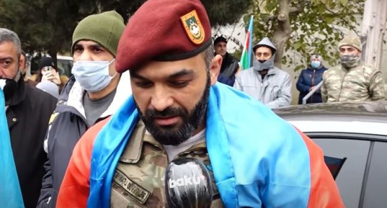 44 günlük Vətən müharibəsində yaralanan mayorumuz evinə qayıtdı - VİDEO