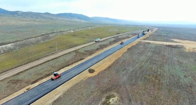 Suqovuşan və Talış kəndlərinə gedən yolların asfaltlanmasına başlanılıb - FOTO/VİDEO