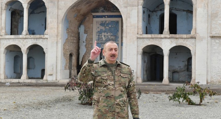 Prezident Ağdamdakı məscidin ermənilər tərəfindən dağıdılmamasının səbəbini açıqladı