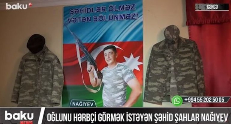 Oğlunu hərbçi görmək istəyən şəhidimiz - VİDEO