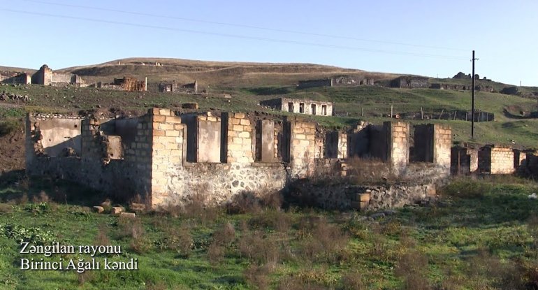 Zəngilanın Birinci Ağalı kəndindən görüntülər