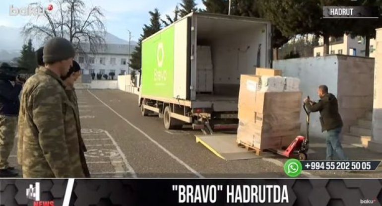 Vətənin hər guşəsini gəzən “Bravo” Hadrutdakı əsgərlərə də sovqat apardı - VİDEO