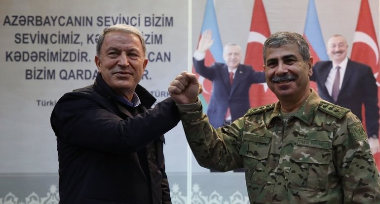 Türkiyənin müdafiə naziri Azərbaycanda səfərdədir - FOTO/VİDEO