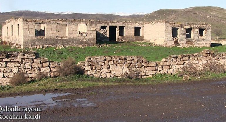Qubadlı rayonunun Xocahan kəndindən videogörüntülər