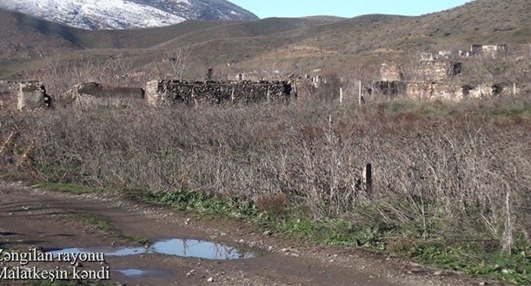 Zəngilan rayonunun Malatkeşin kəndindən videogörüntülər