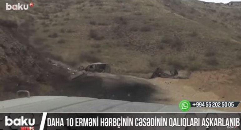 Qarabağda daha 10 erməni hərbçinin cəsədinin qalıqları aşkarlanıb - VİDEO