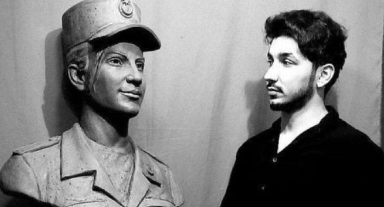 Vətən müharibəsinin yeganə xanım şəhidinin büstü hazırlandı – FOTO