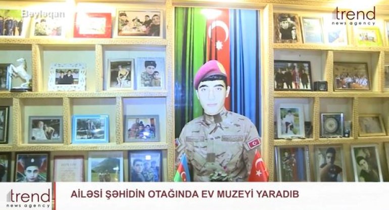 Xüsusi təyinatlı şəhidin öz otağında muzeyi yaradıldı - VİDEO