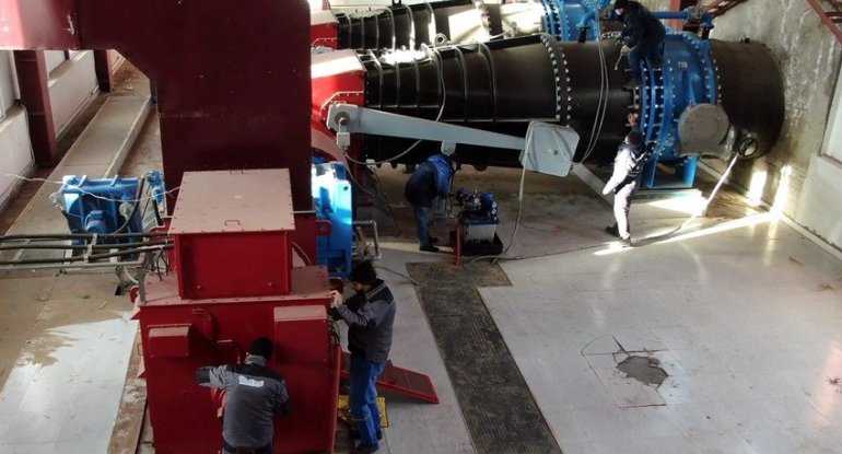 Laçındakı su elektrik stansiyası yenidən qurulur - VİDEO