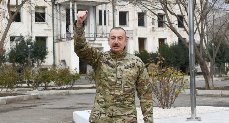 Prezident İlham Əliyev Füzuli rayonunda Füzuli-Şuşa yolunun və hava limanının təməlini qoyub, Şuşada səfərdə olub
