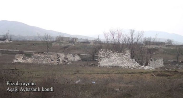 Füzuli rayonunun Aşağı Aybasanlı kəndindən görüntülər – VİDEO
