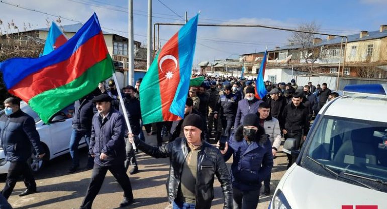 Şəhid kapitan Ramil Babayev Kürdəmirdə dəfn olunub - FOTO