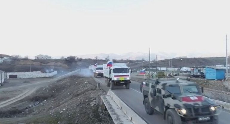 Rusiya sülhməramlıları Kəlbəcərə 150 u200bu200bton humanitar yardım gətirib - FOTO