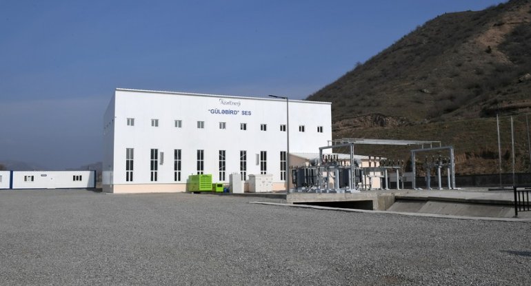 Güləbird Su Elektrik Stansiyası istismara verilib
