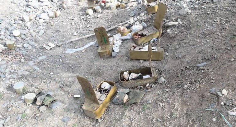 Ağdamda ermənilərin atıb qaçdığı silah-sursat tapılıbxa0- FOTO