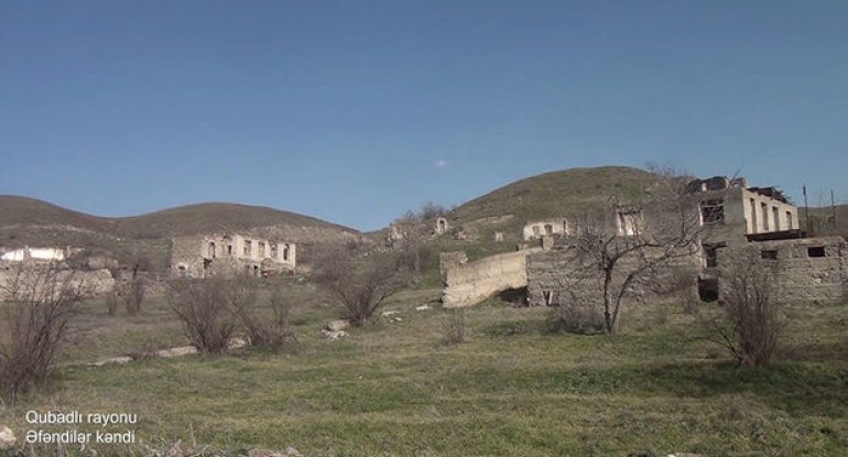 Qubadlının Əfəndilər kəndindən görüntülər - VİDEO