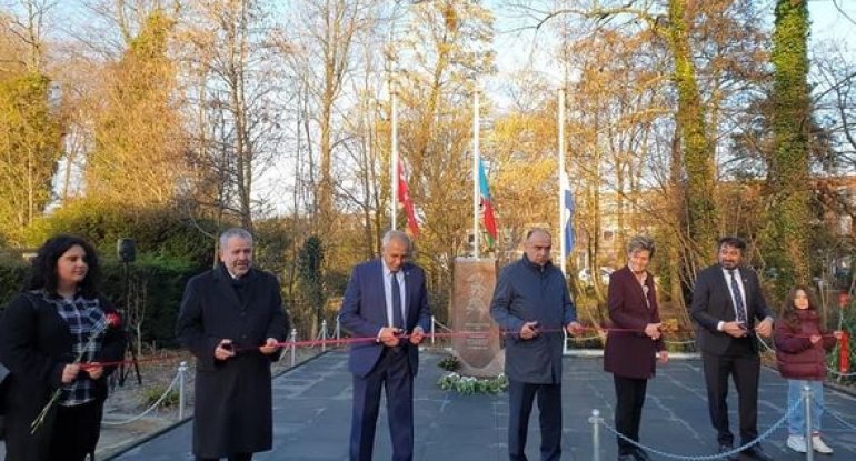 Haaqada Xocalı qurbanlarının xatirəsinə abidə qoyulub - FOTO