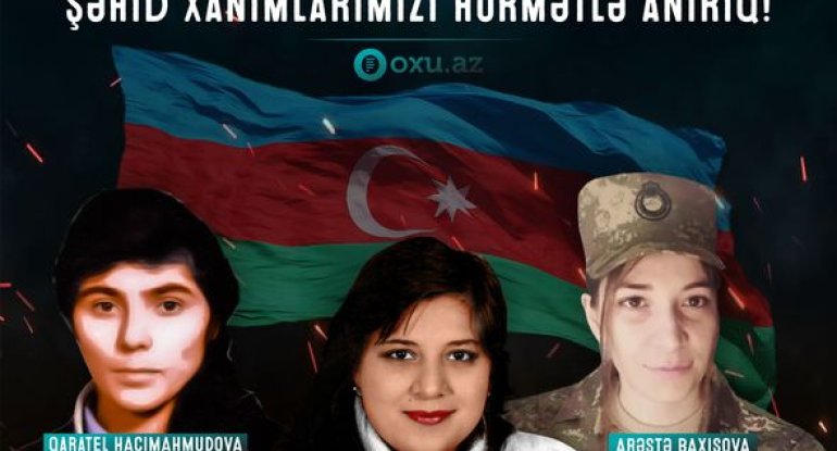 Sinəsini güllə qabağına verən şəhid xanımlarımız