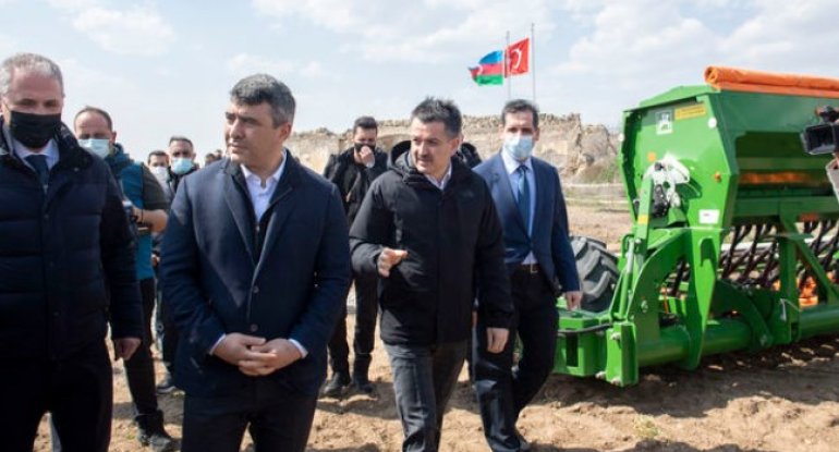 Zəngilan rayonunun Ağalı kəndində Azərbaycan-Türkiyə “Qardaşlıq bağı” salınıb - FOTO