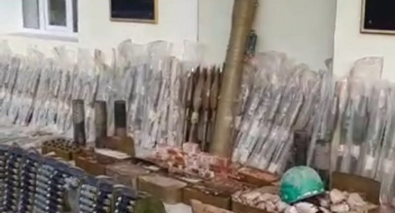 Qubadlıda döyüş sursatları aşkarlandı -xa0VİDEO