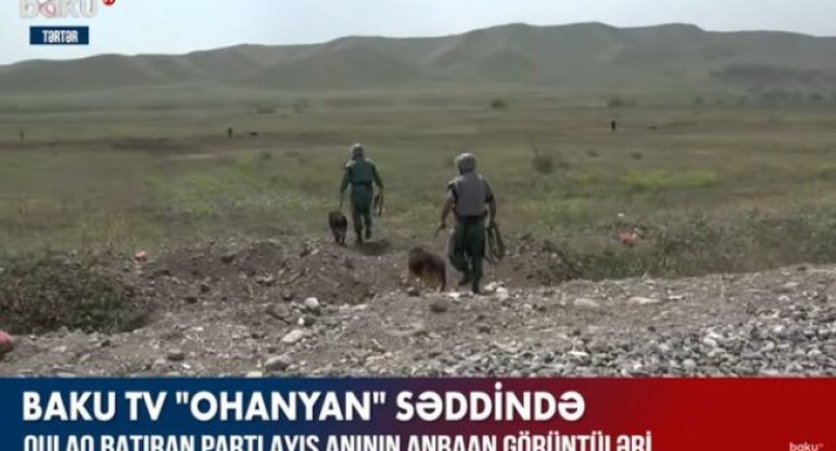 Qulaq batıran partlayışın anbaan görüntüləri – VİDEO