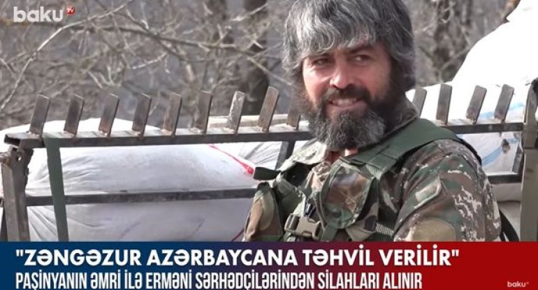 Paşinyanın əmri ilə erməni sərhədçilərindən silahları alınır – VİDEO