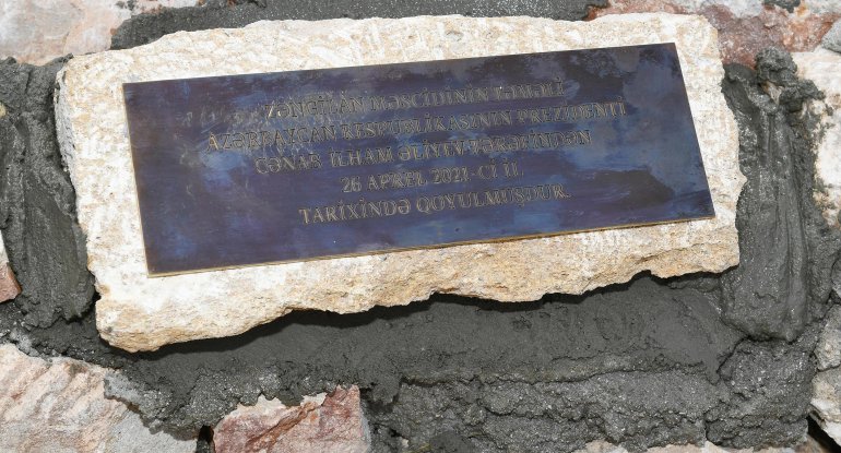 Zəngilan məscidinin bərpasına başlanılıb
