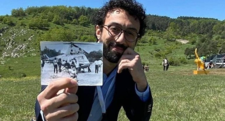 Cıdır düzündə 29 il əvvəlki şəkli ilə foto çəkdirdi - FOTO