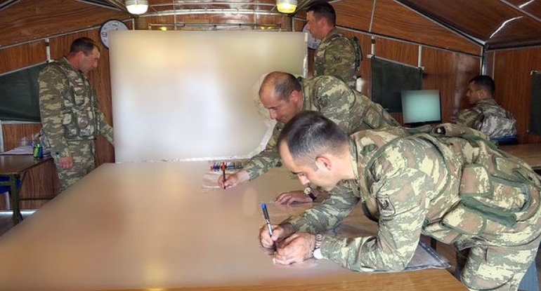 Naxçıvan Qarnizonu Qoşunlarında komanda-qərargah təlimi davam edir – FOTO/VİDEO