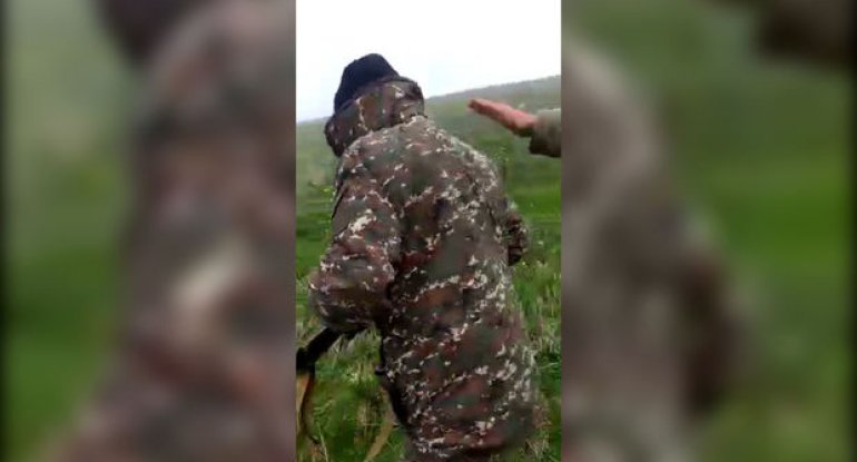 Azərbaycan əsgərləri erməni hərbçiləri sərhəddən qovdu - VİDEO