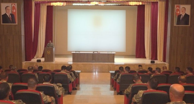Naxçıvan Qarnizonu Qoşunlarında toplantı keçirilib - VİDEO