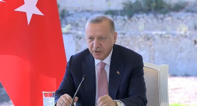 Ərdoğan: Şuşa Bəyannaməsi ilə əlaqələrimizin yeni dövrdəki yol xəritəsini müəyyənləşdirdik