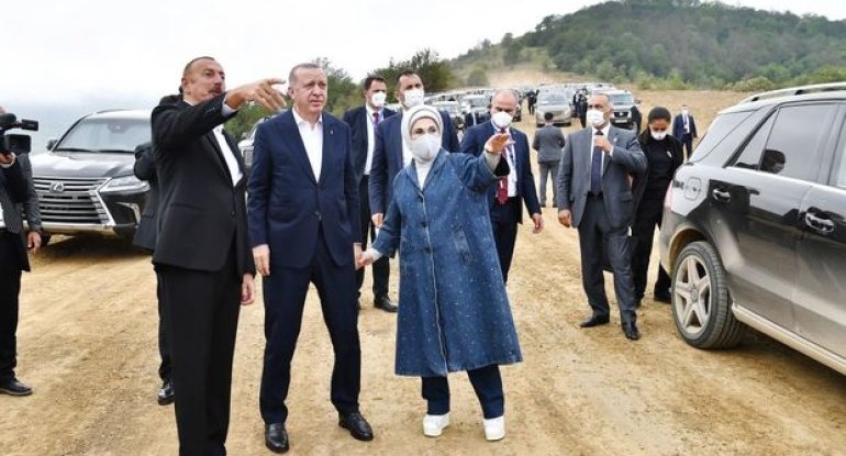 İlham Əliyevlə Ərdoğan arasında Şuşa yolunda maraqlı dialoq - VİDEO