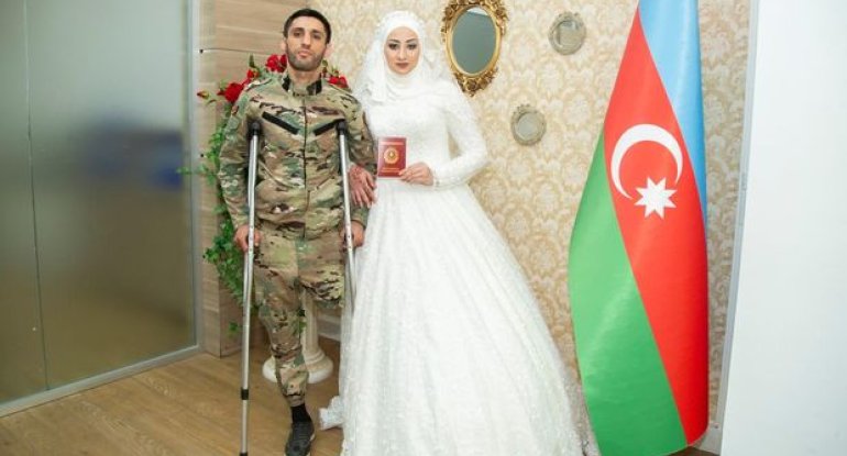 Vətən müharibəsi qazisi evləndi